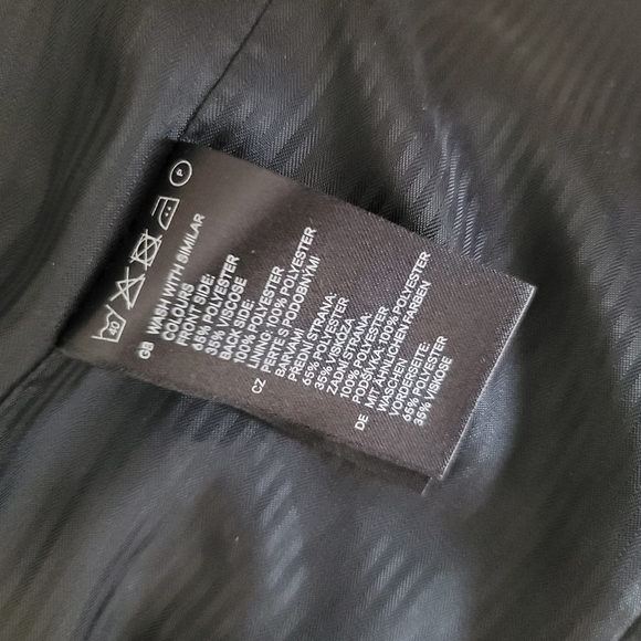 H&M Slim Fit Suit Vest Size 38 in Black - Picture 14 of 15